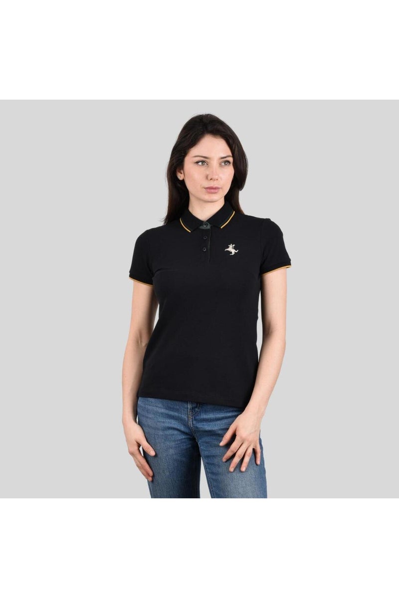 GIORDANO Black Polo Shirt for Women - Image 1